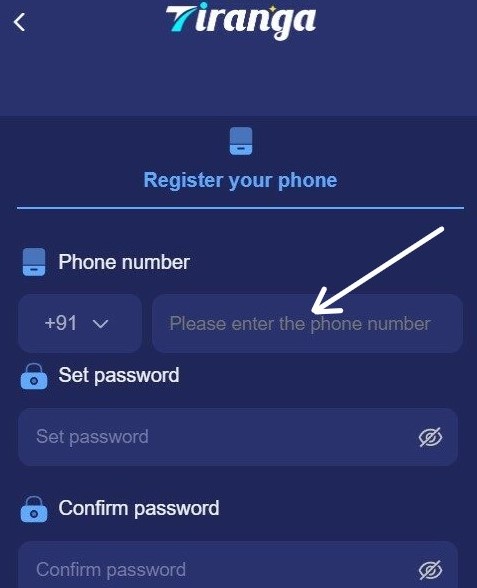 Provide your mobile number